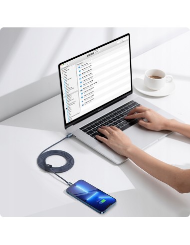Baseus Crystal Shine Kabel USB-C Do Lightning 2m Czarny