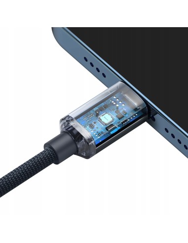 Baseus Crystal Shine Kabel USB-C Do Lightning 2m Czarny