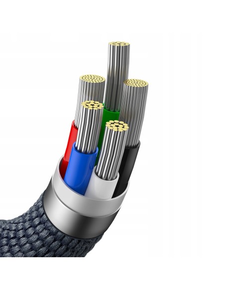 Baseus Crystal Shine Kabel USB-C Do Lightning 2m Czarny