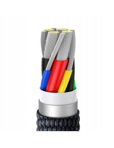 Baseus Crystal Shine Kabel USB-C Do USB-C 2m Czarny