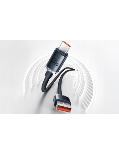 Baseus Crystal Shine | Kabel USB Type-C 100W 66W 6A do Huawei Honor 50 Pro 2m