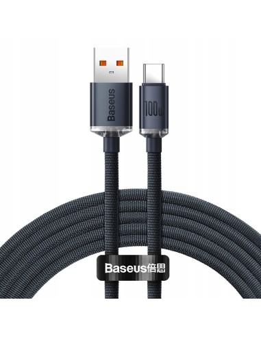 Baseus Crystal Shine | Kabel USB Type-C 100W 66W 6A do Huawei Honor 50 Pro 2m