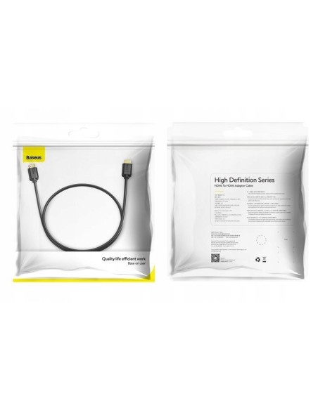 Baseus High Definition Kabel HDMI Do HDMI 2.0 4K60Hz 2m
