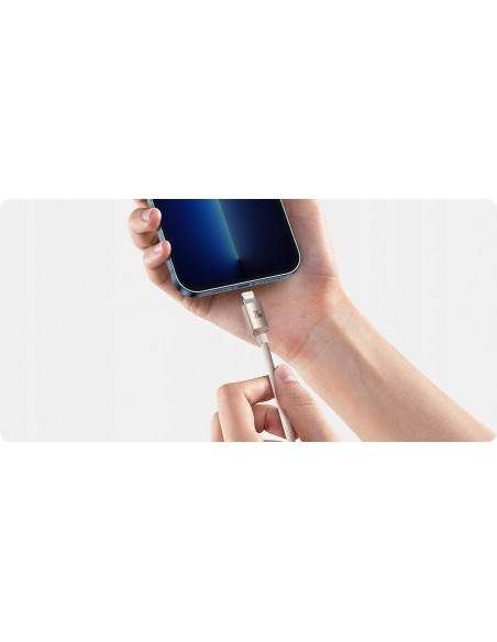 Baseus Crystal Shine Kabel USB-C Do Lightning 2m Różowy