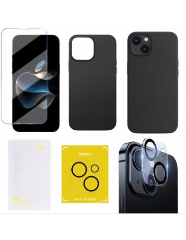 Baseus Etui Ze Szkłem Hartowanym Do iPhone 13 Czarny