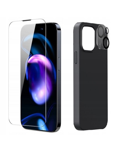 Baseus Etui Ze Szkłem Hartowanym Do iPhone 13 Czarny