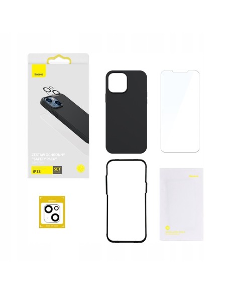 Baseus Etui Ze Szkłem Hartowanym Do iPhone 13 Czarny
