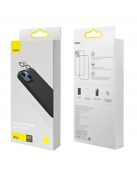 Baseus Etui Ze Szkłem Hartowanym Do iPhone 13 Czarny