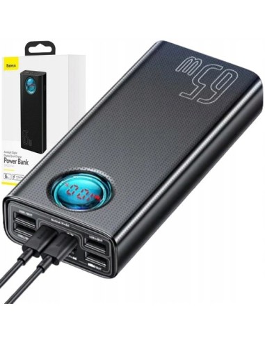 Baseus Ambilight 65W Power Bank 30000mAh Czarny