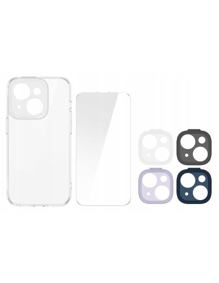 Baseus Illusion Series Zestaw Etui Obudowa Ze Szkłem Hartowanym Do iPhone 14 Plus