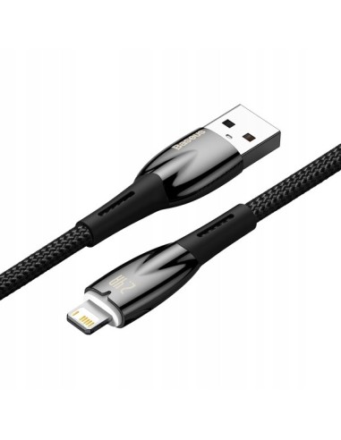 Baseus Glimmer Series Kabel USB Do Lightning 1m 2.4A Czarny