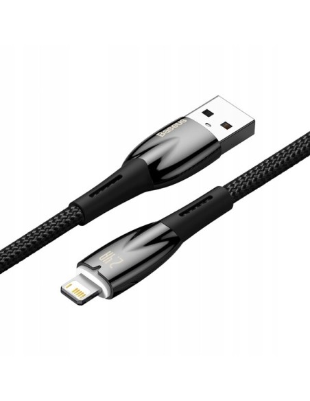 Baseus Glimmer Series Kabel USB Do Lightning 1m 2.4A Czarny