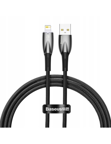 Baseus Glimmer Series Kabel USB Do Lightning 1m 2.4A Czarny