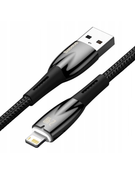 Baseus Glimmer Series Kabel USB Do Lightning 2m 2.4A Czarny