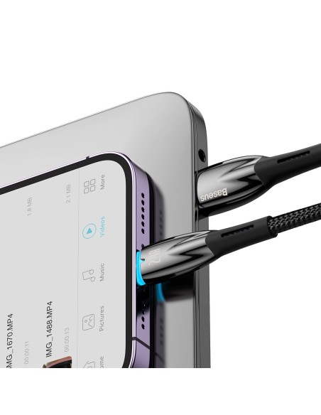 Baseus Glimmer Series Kabel USB Do Lightning 2m 2.4A Czarny