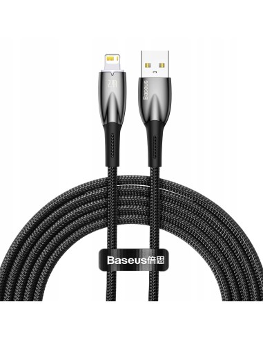 Baseus Glimmer Series Kabel USB Do Lightning 2m 2.4A Czarny