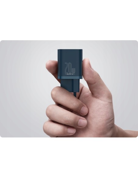 Baseus Super Si Ładowarka Sieciowa USB-C 20W Niebieski