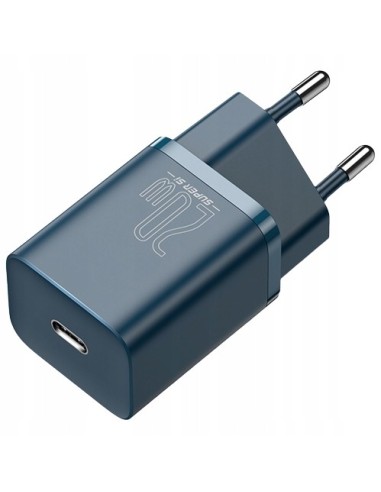 Baseus Super Si Ładowarka Sieciowa USB-C 20W Niebieski