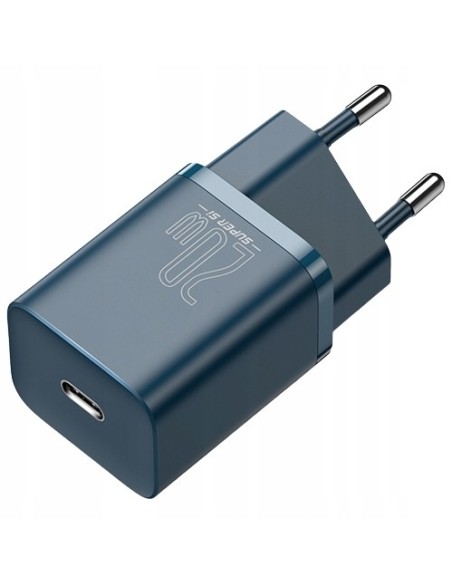 Baseus Super Si Ładowarka Sieciowa USB-C 20W Niebieski