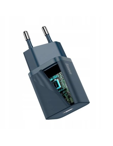Baseus Super Si Ładowarka Sieciowa USB-C 20W Niebieski
