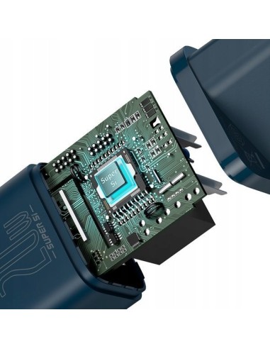 Baseus Super Si Ładowarka Sieciowa USB-C 20W Niebieski