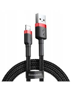 Baseus Cafule Kabel USB Do Lightning 1.5A 2m Czarno-Czerwony