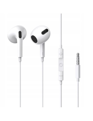 Baseus H17 Słuchawki Douszne Jack 3.5mm Z Mikrofonem Białe