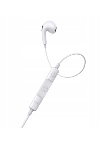 Baseus H17 Słuchawki Douszne Jack 3.5mm Z Mikrofonem Białe