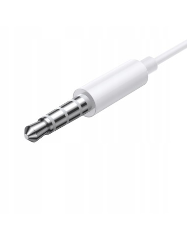 Baseus H17 Słuchawki Douszne Jack 3.5mm Z Mikrofonem Białe