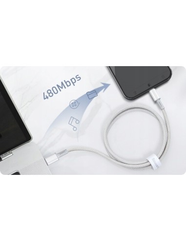 Baseus High Density Kabel USB-C Do Lightning 20W 2m Biały
