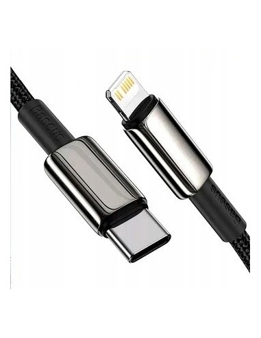 Baseus Tungsten Gold Kabel USB-C Do Lightning 20W 1m Czarny