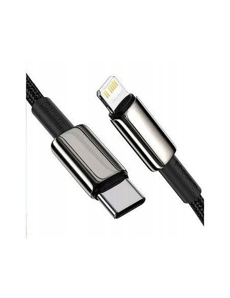 Baseus Tungsten Gold Kabel USB-C Do Lightning 20W 1m Czarny