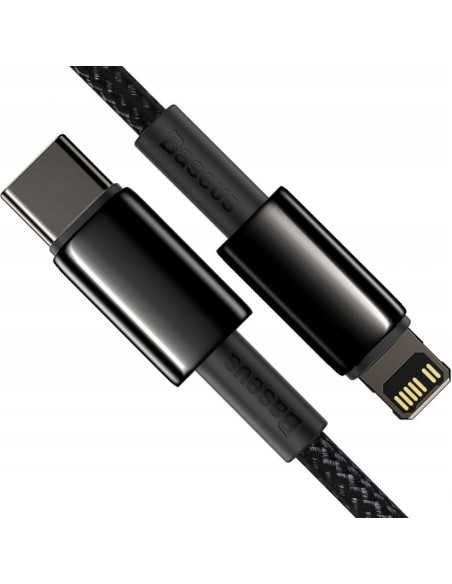 Baseus Tungsten Gold Kabel USB-C Do Lightning 20W 1m Czarny