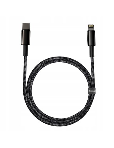 Baseus Tungsten Gold Kabel USB-C Do Lightning 20W 1m Czarny