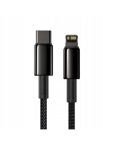 Baseus Tungsten Gold Kabel USB-C Do Lightning 20W 1m Czarny