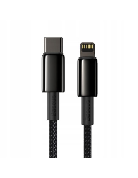 Baseus Tungsten Gold Kabel USB-C Do Lightning 20W 1m Czarny