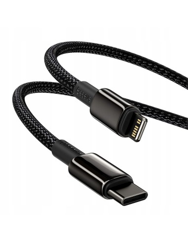 Baseus Tungsten Gold Kabel USB-C Do Lightning 20W 1m Czarny