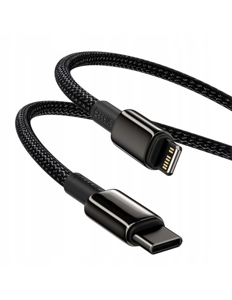 Baseus Tungsten Gold Kabel USB-C Do Lightning 20W 1m Czarny
