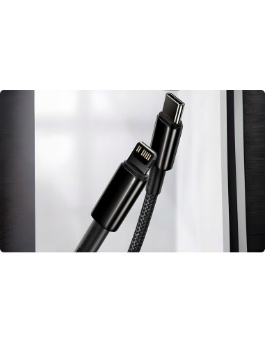 Baseus Tungsten Gold Kabel USB-C Do Lightning 20W 1m Czarny