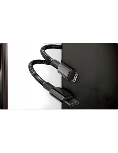 Baseus Tungsten Gold Kabel USB-C Do Lightning 20W 1m Czarny