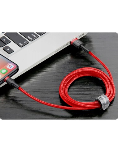 Baseus Cafule Kabel USB Do Lightning 3m Czerwono-Czarny