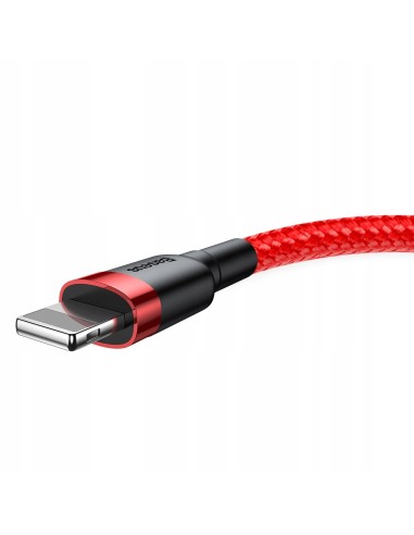 Baseus Cafule Kabel USB Do Lightning 3m Czerwono-Czarny