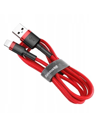 Baseus Cafule Kabel USB Do Lightning 3m Czerwono-Czarny
