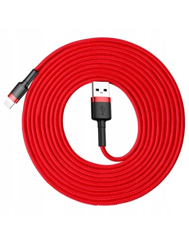 Baseus Cafule Kabel USB Do Lightning 3m Czerwono-Czarny