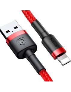 Baseus Cafule Kabel USB Do Lightning 3m Czerwono-Czarny