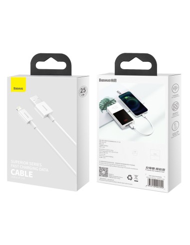Baseus Superior Series Kabel USB Do Lightning 25cm Biały