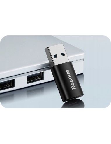 Baseus Ingenuity Series Adapter z USB-A do USB-C Czarny