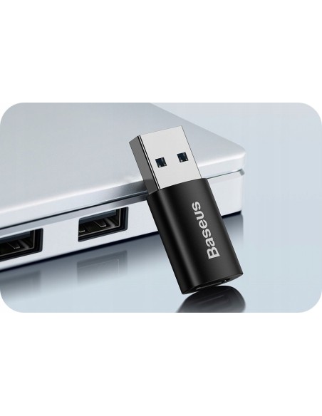 Baseus Ingenuity Series Adapter z USB-A do USB-C Czarny