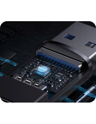 Baseus Ingenuity Series Adapter z USB-A do USB-C Czarny