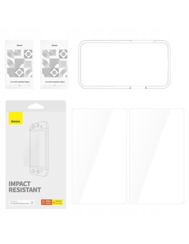 Baseus Crystal Series Szkło Hartowane Do Nintendo Switch OLED 2021 2szt.